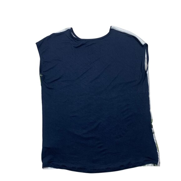 sleeveless t-shirt women with bold floral print size small SUZY SHIER - Picture 4 of 13